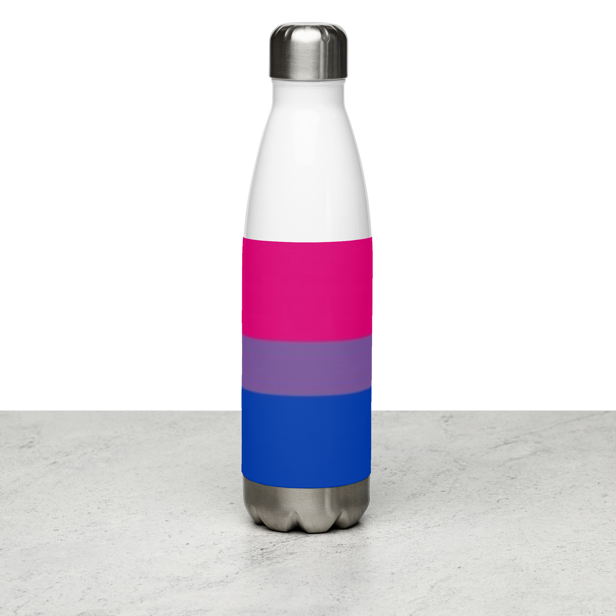 VOCE LINDX Bisexual Flag Stainless Steel Water Bottle – 500ml Double-Walled, Leak-Proof, Gloss Finish