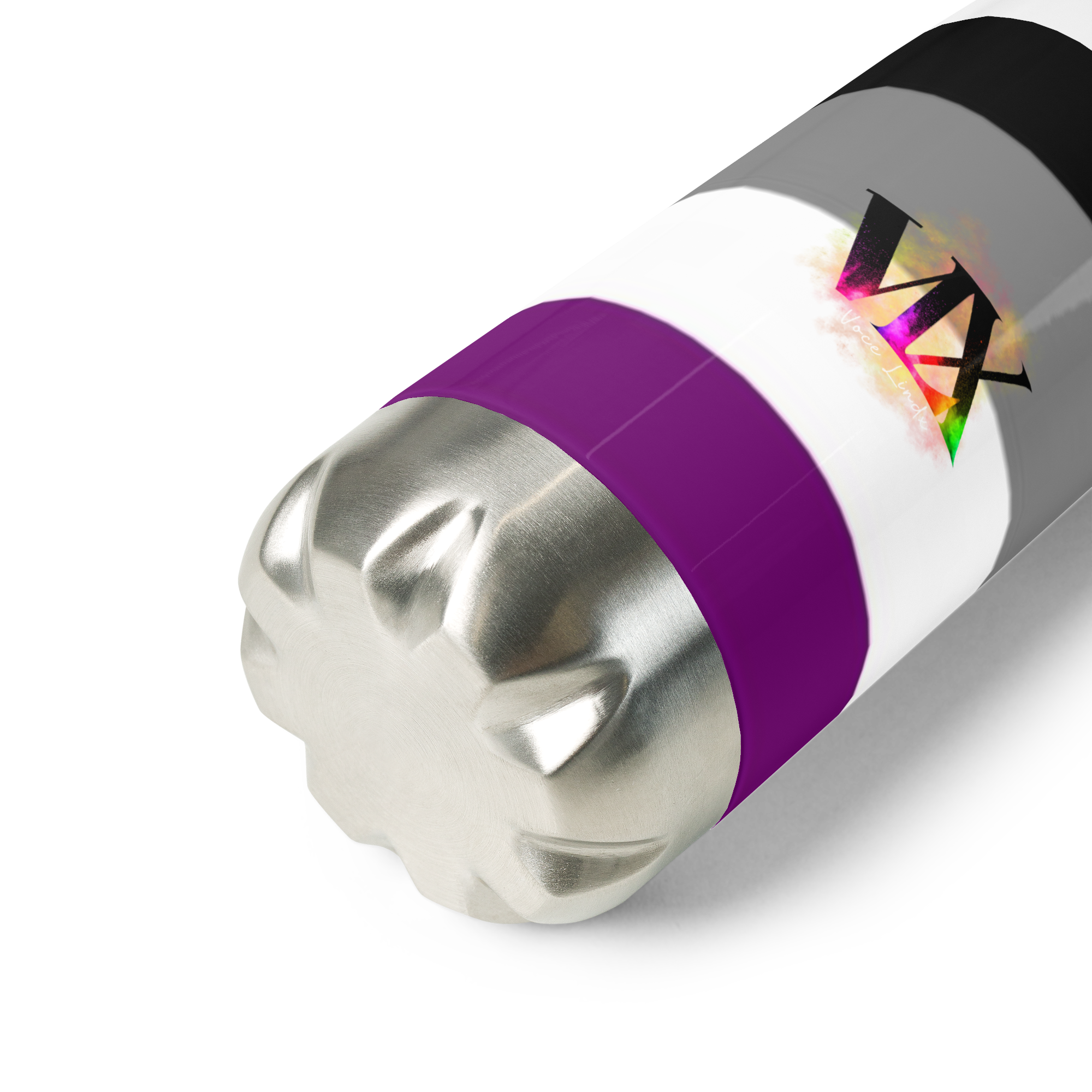 VOCE LINDX Asexual Flag Stainless Steel Water Bottle – 500 ml Vacuum-Insulated, Leak-Proof, Colourful Design