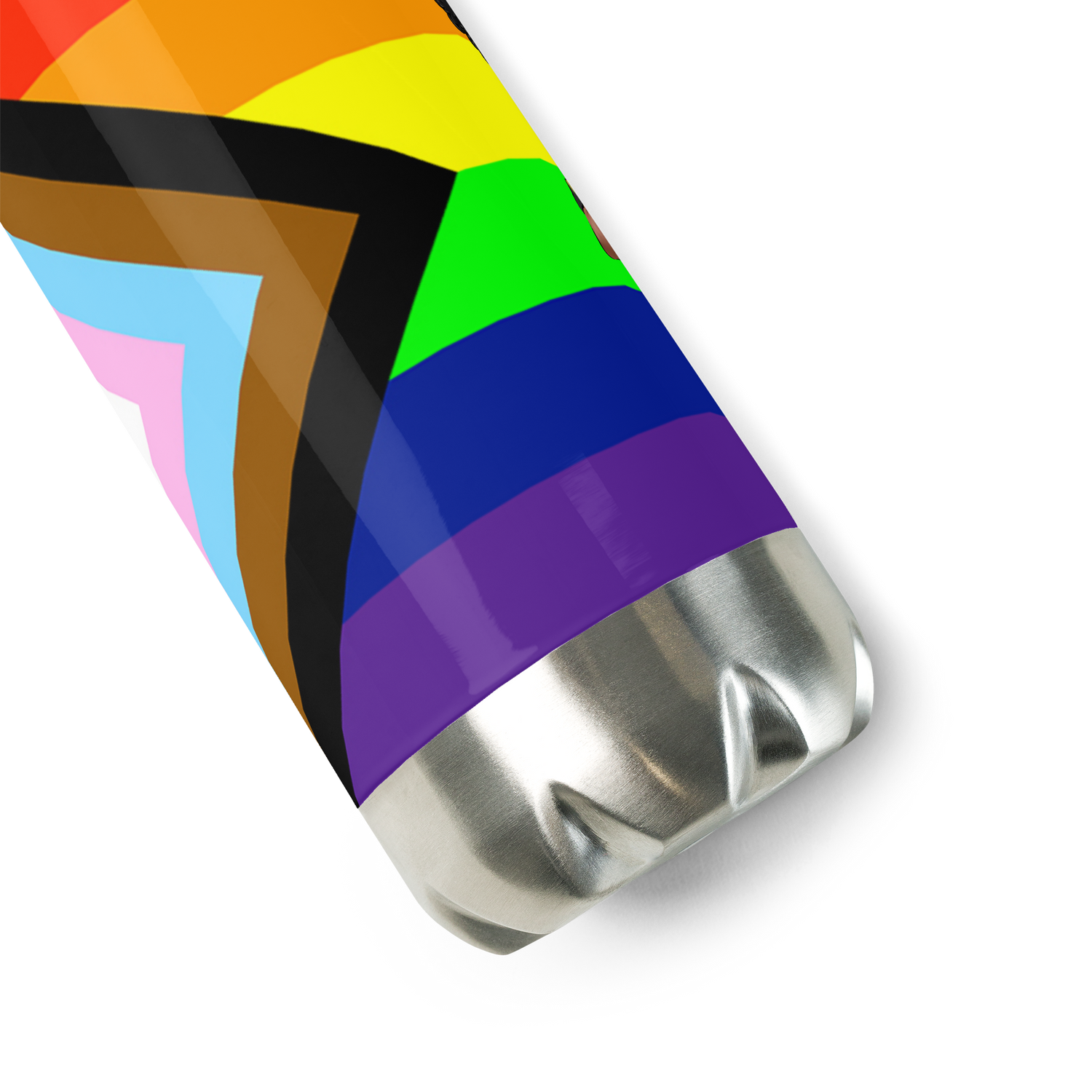VOCE LINDX Non‑Binary &amp; Intersex‑Inclusive Pride Stainless Steel Water Bottle – 500 ml Vacuum‑Insulated, Leak‑Proof