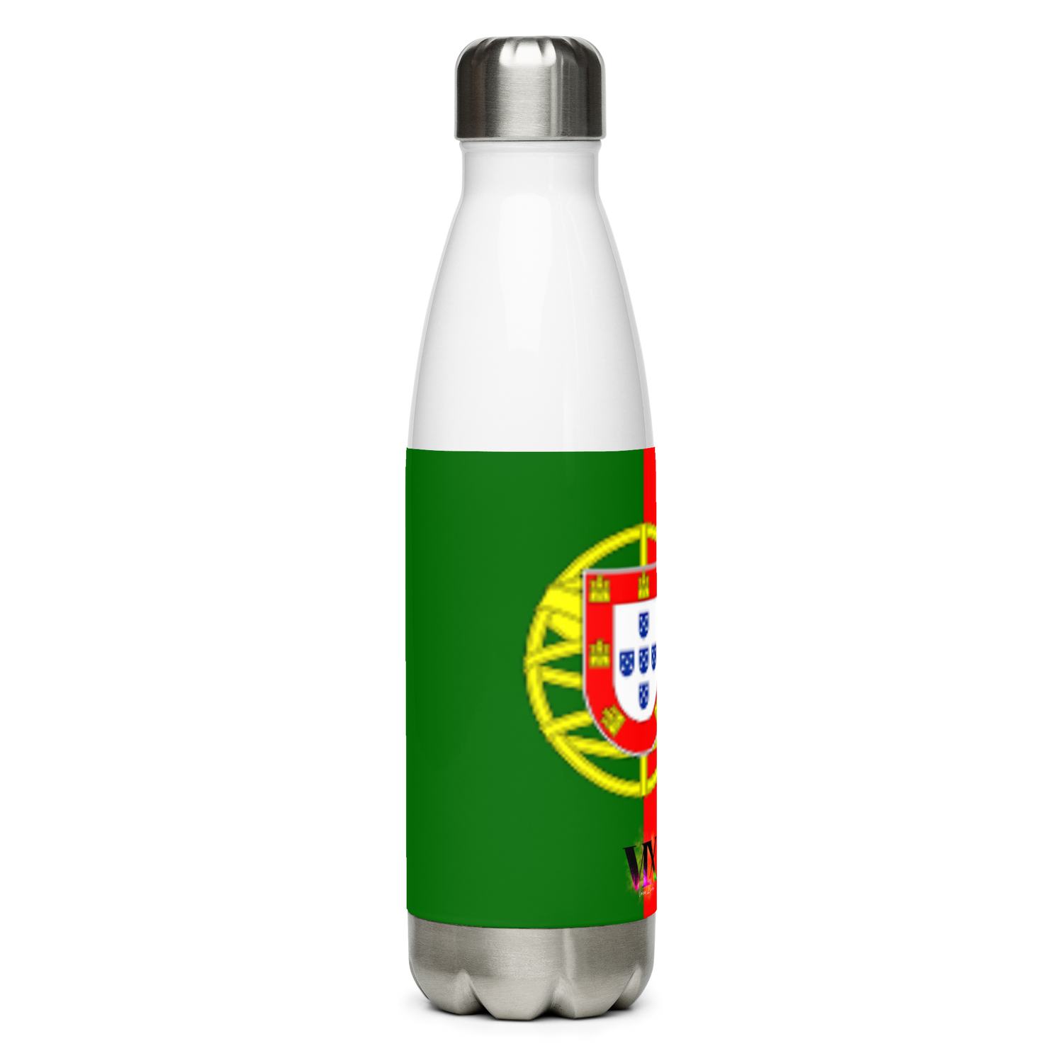 VOCE LINDX Portugal Flag Stainless Steel Water Bottle – 500ml Vacuum-Insulated, Leak-Proof, BPA-Free Flask