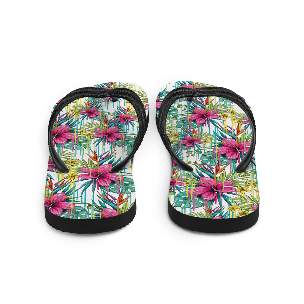 VOCE LINDX Pink Flower Flip Flops – Floral Design, Cushioned Sole &amp; Non-slip Grip – Lightweight Summer Footwear