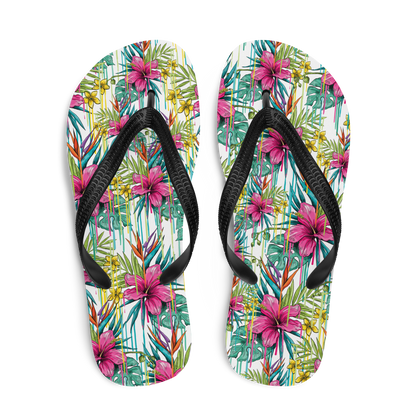 VOCE LINDX Pink Flower Flip Flops – Floral Design, Cushioned Sole &amp; Non-slip Grip – Lightweight Summer Footwear