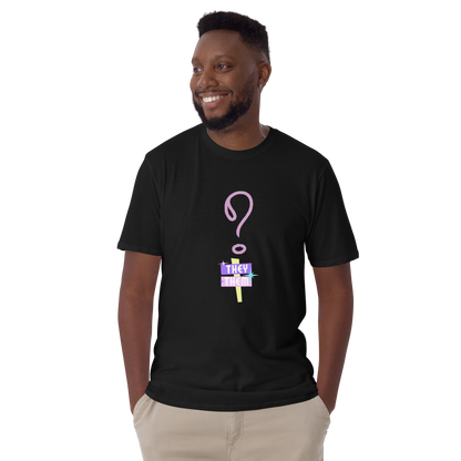 VOCE LINDX “They/Them” Short Sleeve T‑Shirt – 100 % Cotton Jersey, Pronoun-Statement Tee