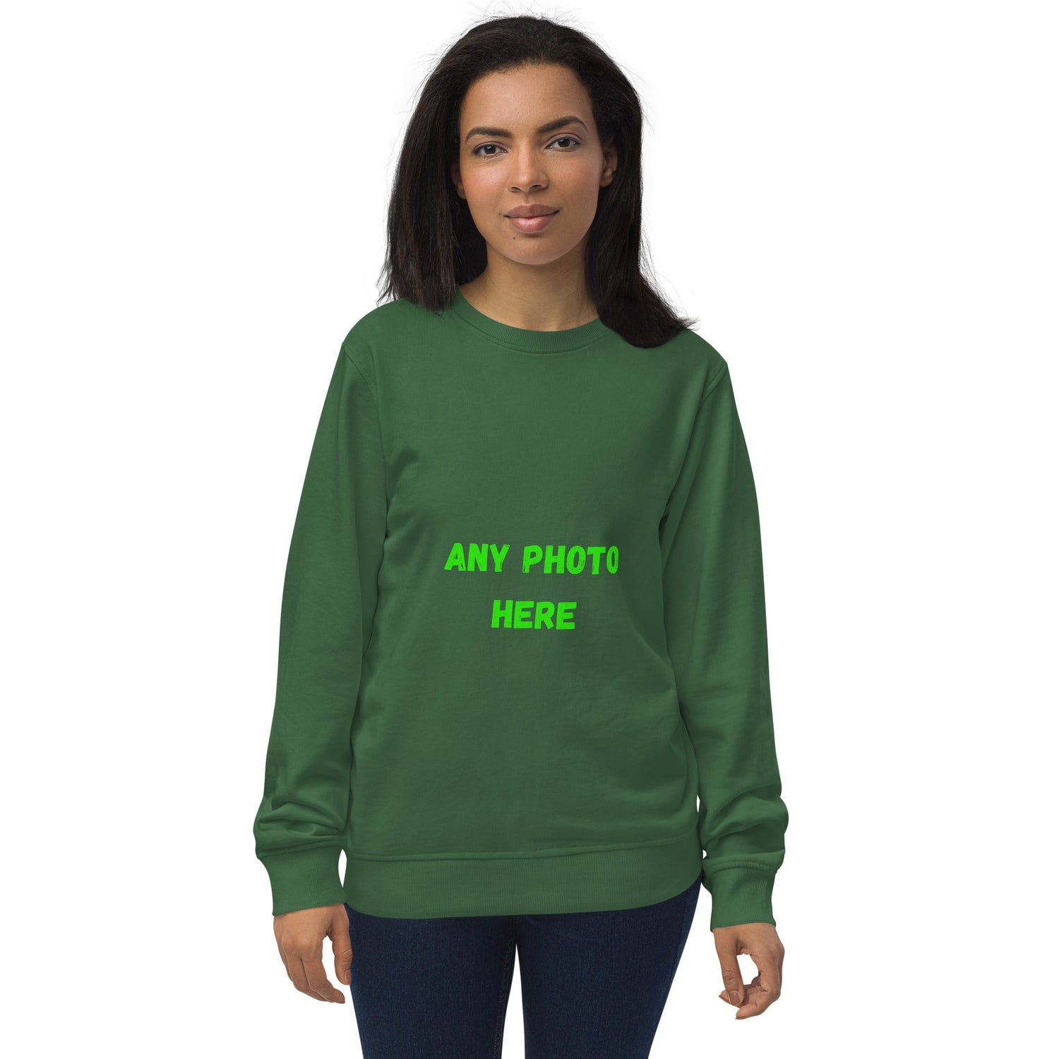 VOCE LINDX Organic Cotton Sweatshirt – Mid‑Weight Relaxed Fit, Crew Neck, Sustainable &amp; Inclusive