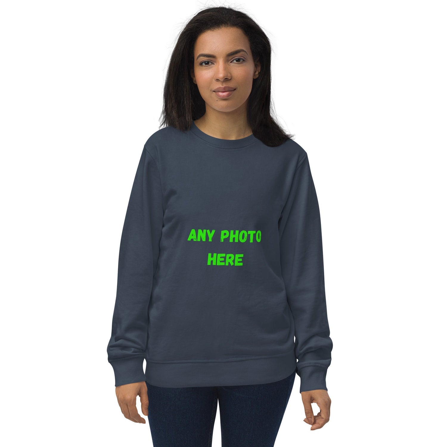 VOCE LINDX Organic Cotton Sweatshirt – Mid‑Weight Relaxed Fit, Crew Neck, Sustainable &amp; Inclusive