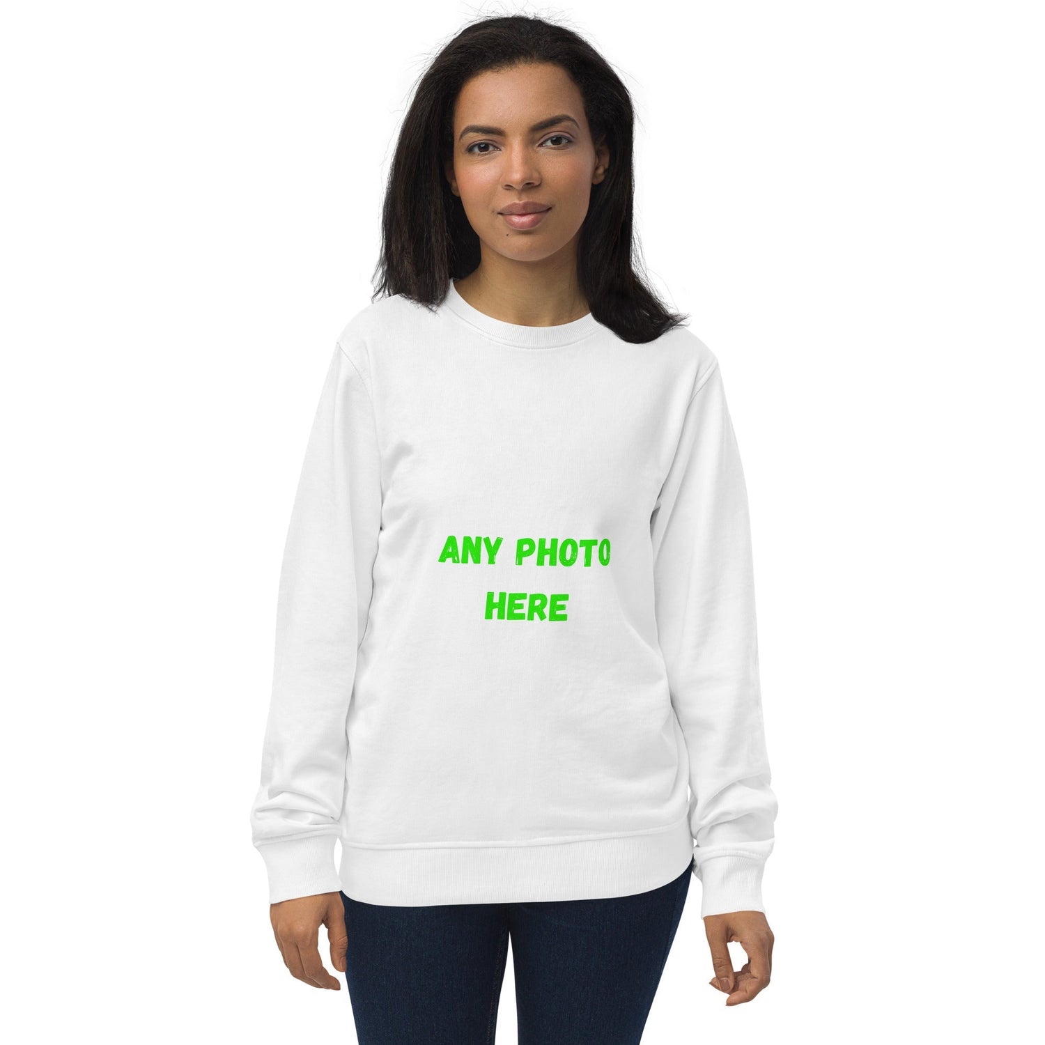 VOCE LINDX Organic Cotton Sweatshirt – Mid‑Weight Relaxed Fit, Crew Neck, Sustainable &amp; Inclusive