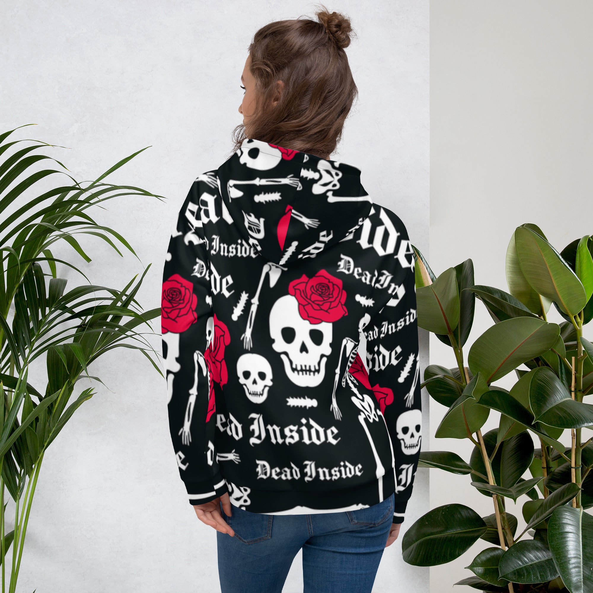 Skull &amp; Flowers Hoodie – “They” Identity Design | Bold &amp; Inclusive
