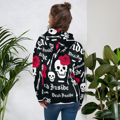 Skull &amp; Flowers Hoodie – “They” Identity Design | Bold &amp; Inclusive