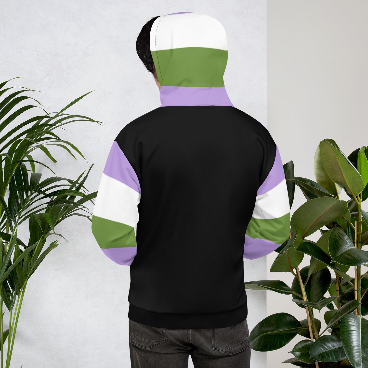 Genderqueer Pride Hoodie – Empowering Statement Design | Soft &amp; Durable Fit