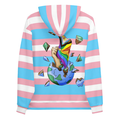 Transgender Planet Hoodie – “Resistance” Print | Inclusive Pride Streetwear