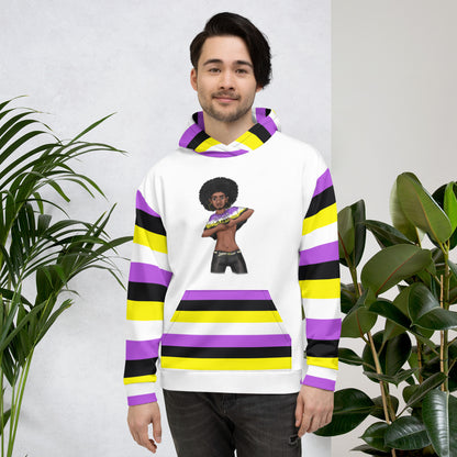 Non-Binary “Gender Is Over” Hoodie – Black and Yellow | Bold, Inclusive &amp; Comfortable