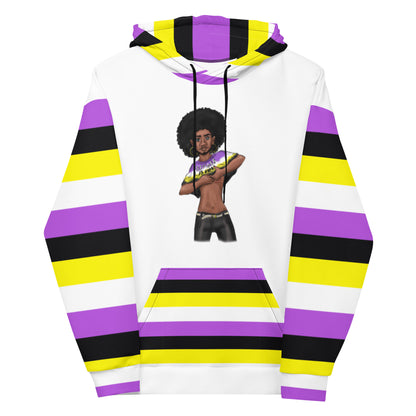 Non-Binary “Gender Is Over” Hoodie – Black and Yellow | Bold, Inclusive &amp; Comfortable