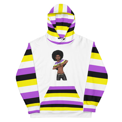 Non-Binary “Gender Is Over” Hoodie – Black and Yellow | Bold, Inclusive &amp; Comfortable