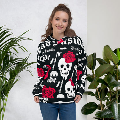 Skull &amp; Flowers Hoodie – “They” Identity Design | Bold &amp; Inclusive