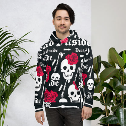 Skull &amp; Flowers Hoodie – “They” Identity Design | Bold &amp; Inclusive