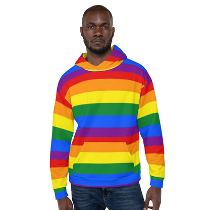 LGBTQ+ Rainbow Pride Flag Hoodie – Colourful, Inclusive &amp; Comfortable Statement Wear