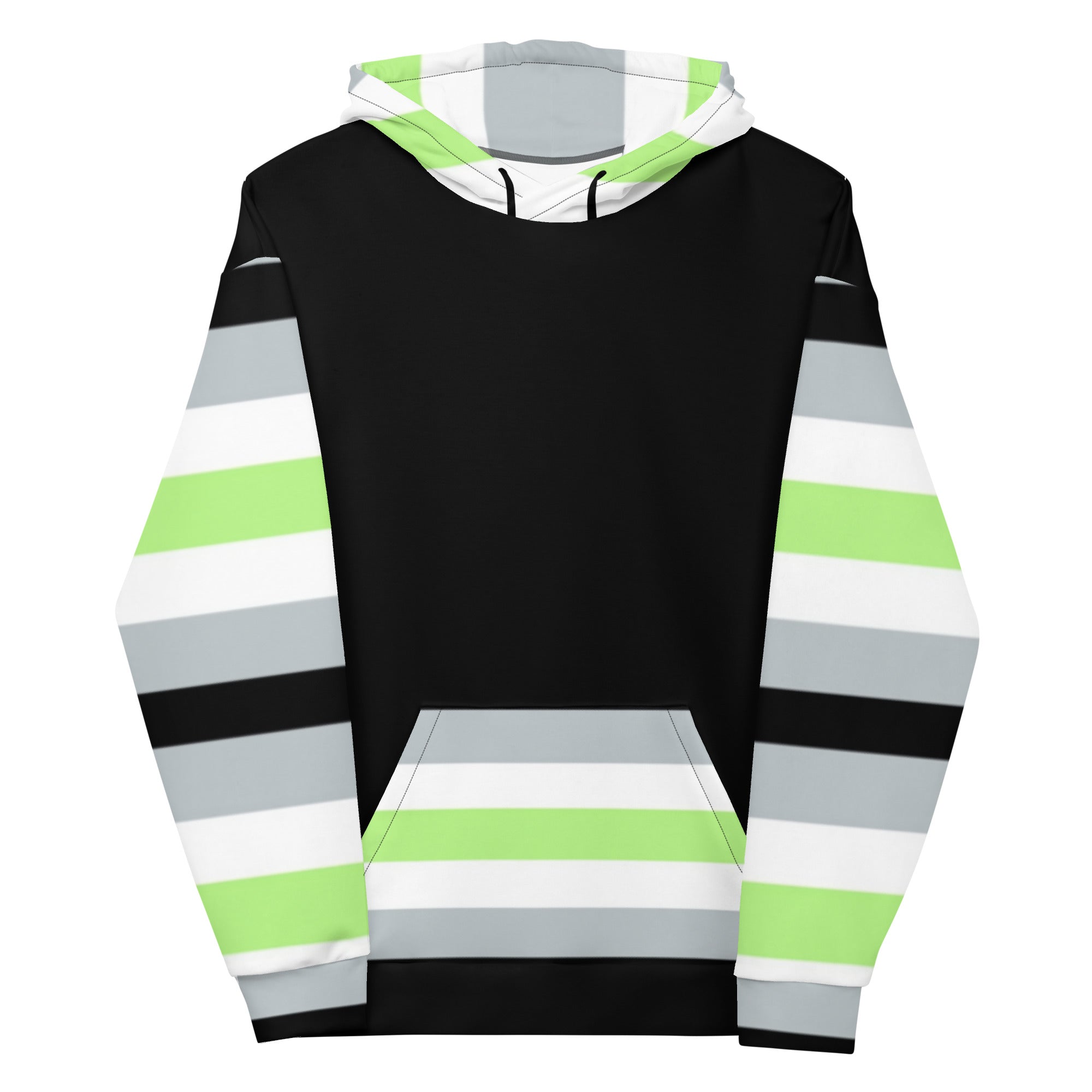Agender Pride Flag Hoodie – Comfortable &amp; Inclusive | Gender-Neutral Style