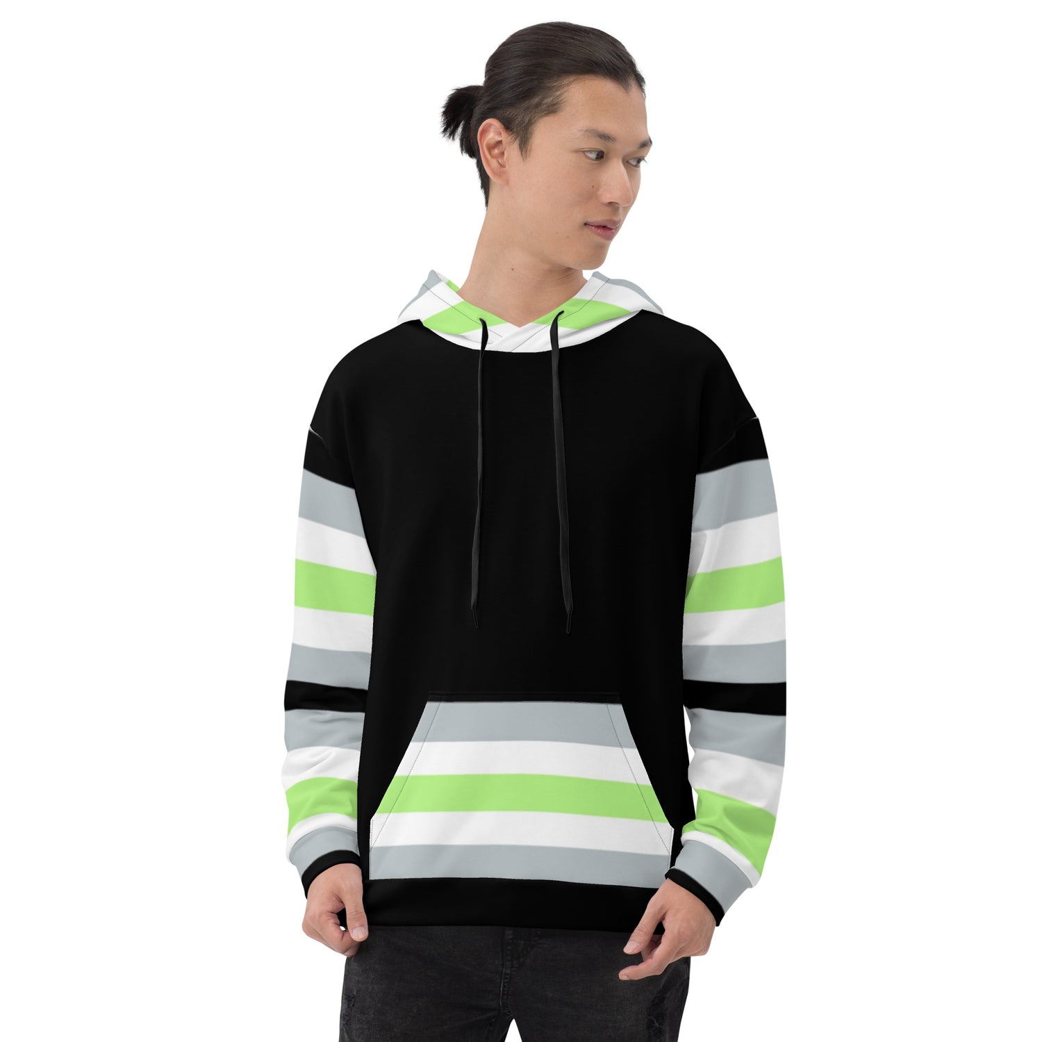 Agender Pride Flag Hoodie – Comfortable &amp; Inclusive | Gender-Neutral Style