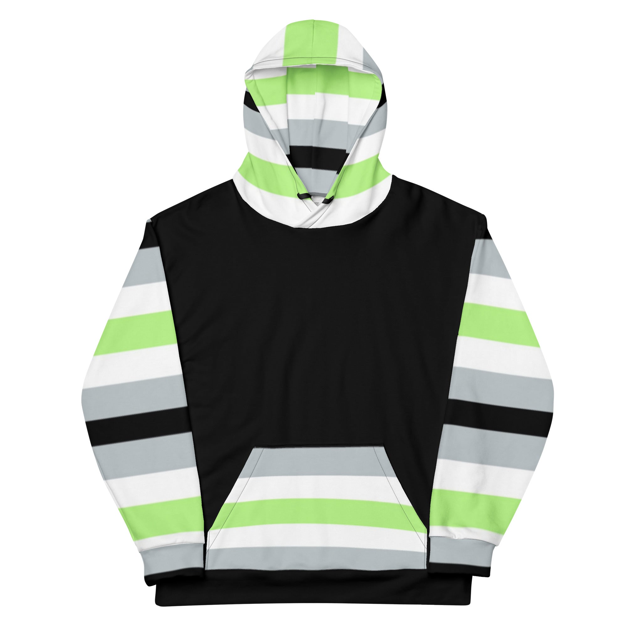Agender Pride Flag Hoodie – Comfortable &amp; Inclusive | Gender-Neutral Style