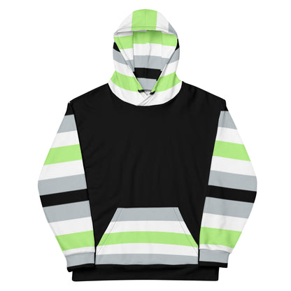 Agender Pride Flag Hoodie – Comfortable &amp; Inclusive | Gender-Neutral Style