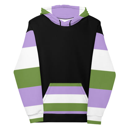Genderqueer Pride Hoodie – Empowering Statement Design | Soft &amp; Durable Fit