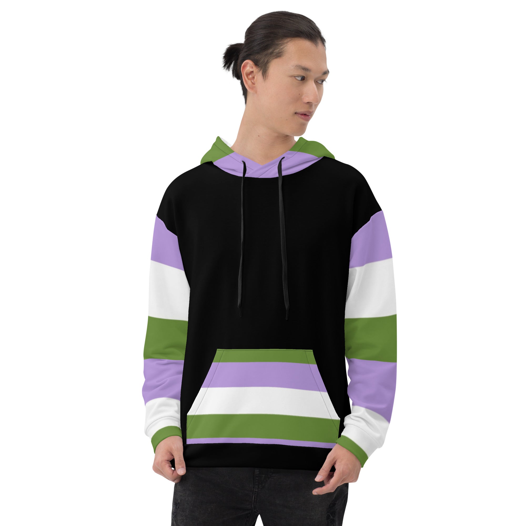 Genderqueer Pride Hoodie – Empowering Statement Design | Soft &amp; Durable Fit