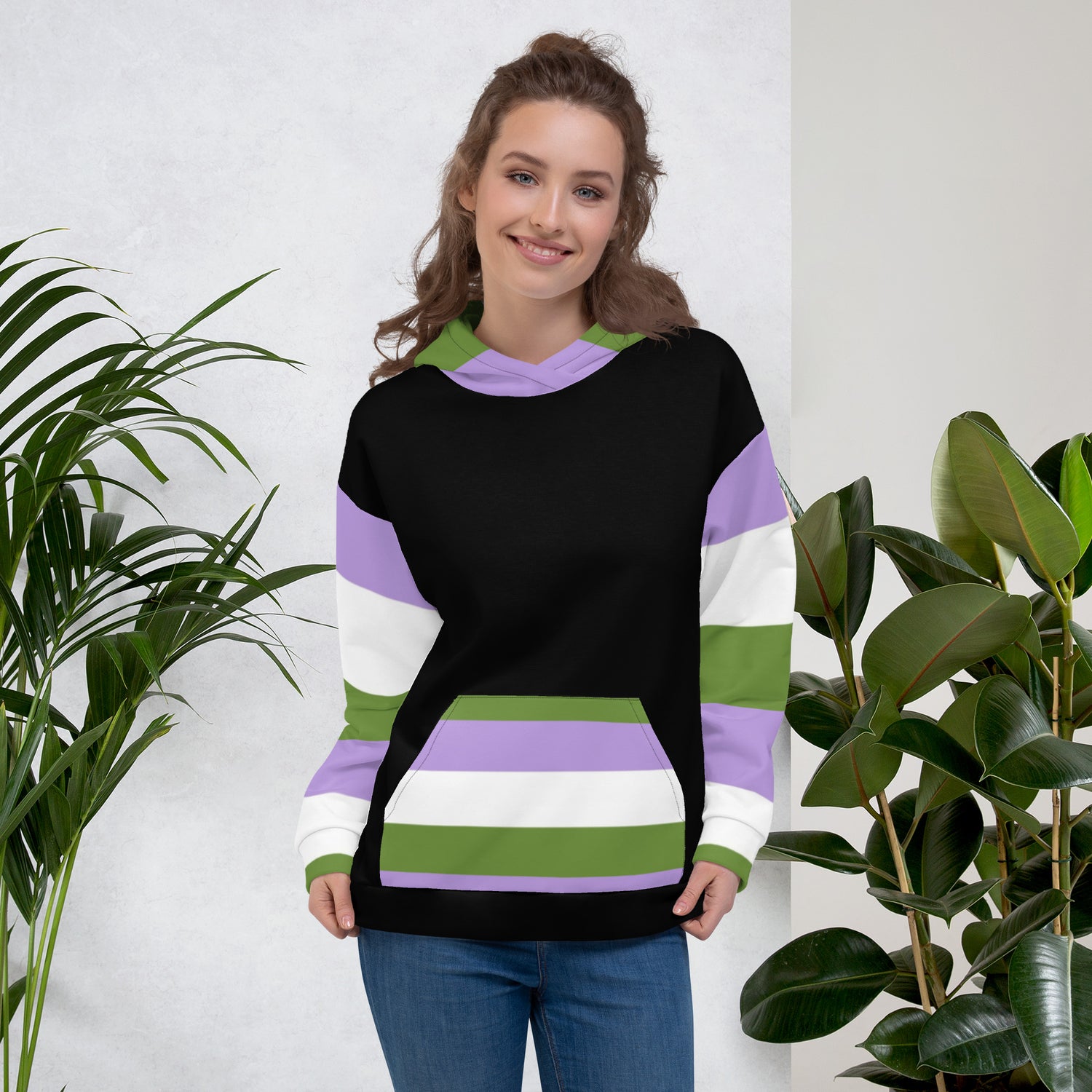 Genderqueer Pride Hoodie – Empowering Statement Design | Soft &amp; Durable Fit