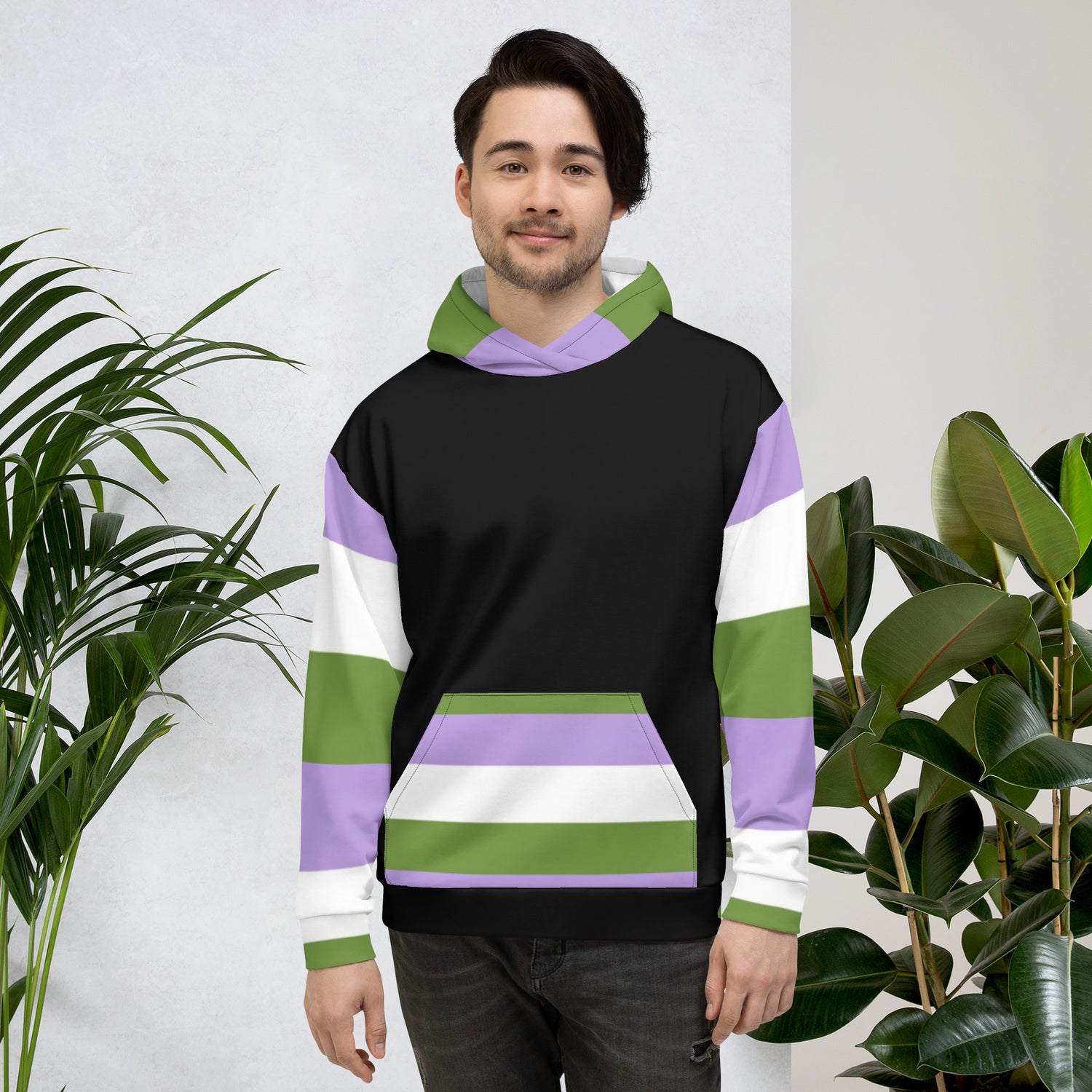 Genderqueer Pride Hoodie – Empowering Statement Design | Soft &amp; Durable Fit