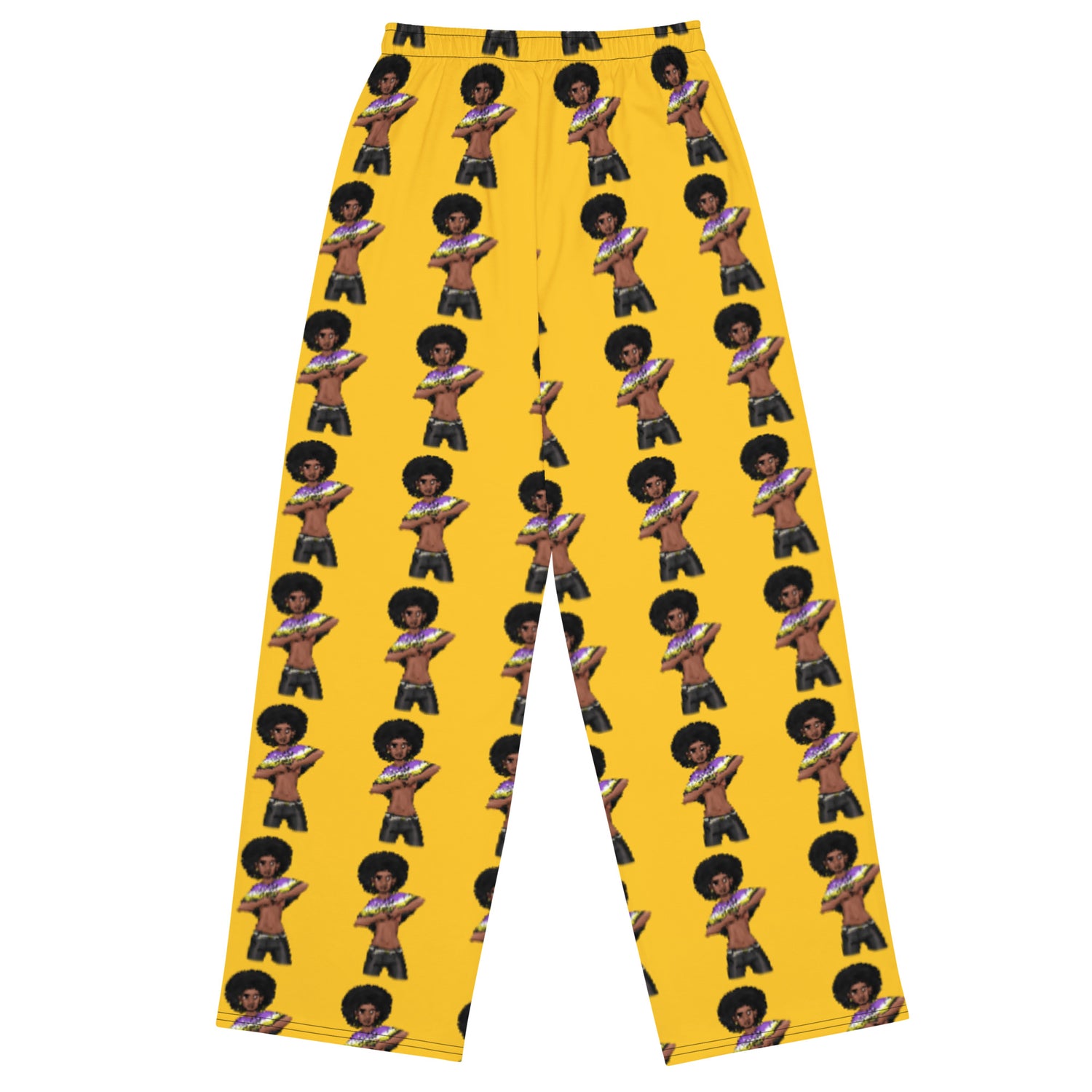 Non-Binary Pride Wide-Leg Pants – Polyester Jersey
