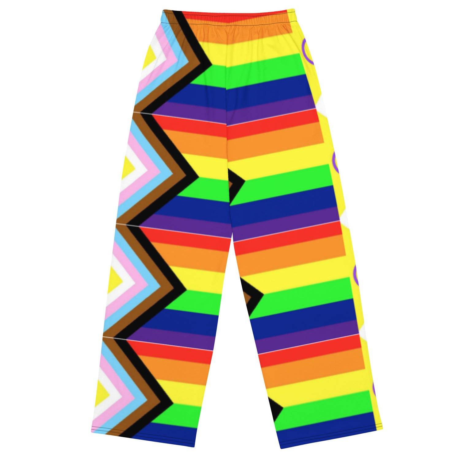 Intersex-Inclusive Pride Wide-Leg Pants – Polyester Jersey