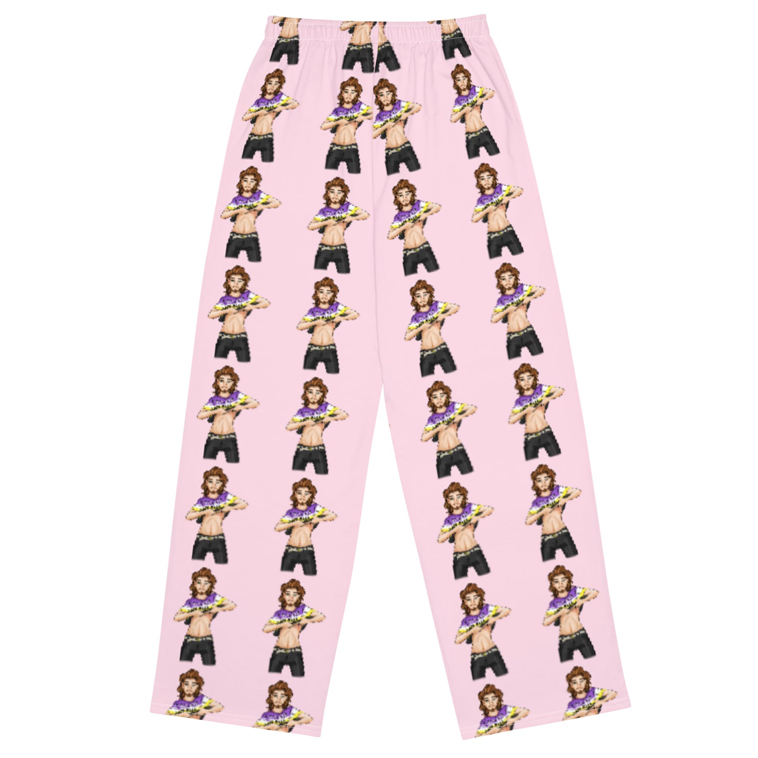 Transgender &amp; Non-Binary Pride Wide-Leg Pants – Polyester Jersey