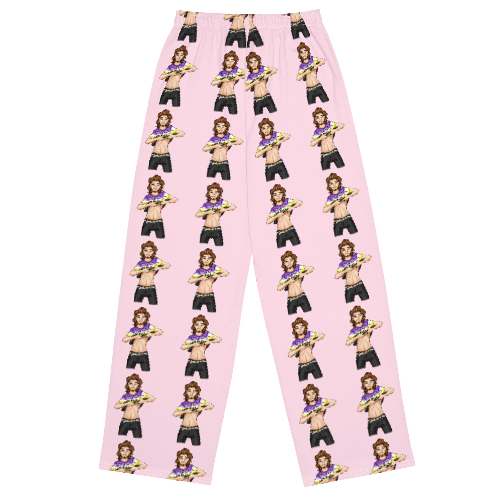 Transgender &amp; Non-Binary Pride Wide-Leg Pants – Polyester Jersey