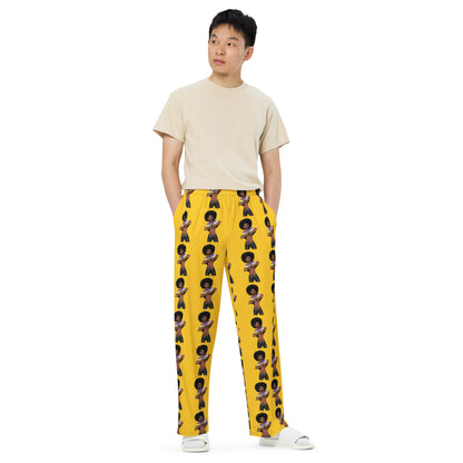 Non-Binary Pride Wide-Leg Pants – Polyester Jersey