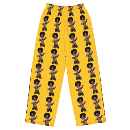 Non-Binary Pride Wide-Leg Pants – Polyester Jersey