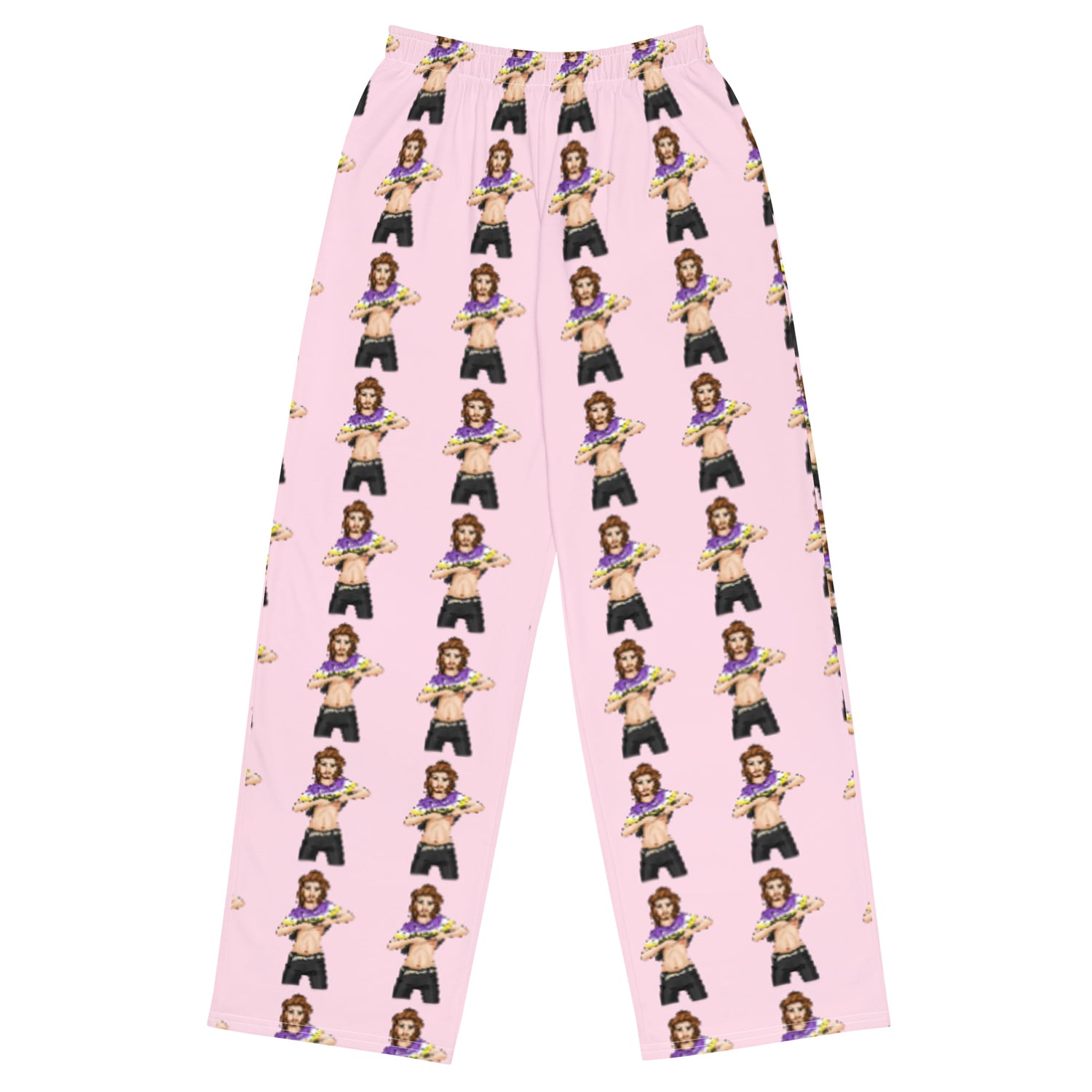 Transgender &amp; Non-Binary Pride Wide-Leg Pants – Polyester Jersey