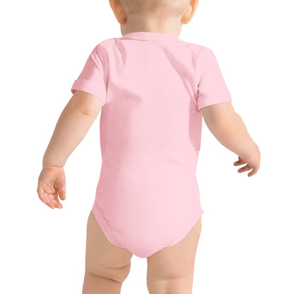 VOCE LINDX Baby Short‑Sleeve One‑Piece – Create Your Design – 100 % Cotton, Personalised &amp; Comfortable