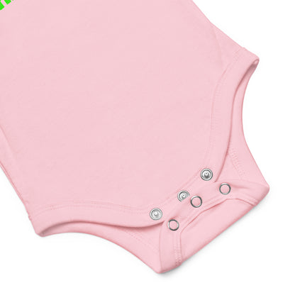 VOCE LINDX Baby Short‑Sleeve One‑Piece – Upload Your Design – 100 % Cotton, Comfy &amp; Customisable