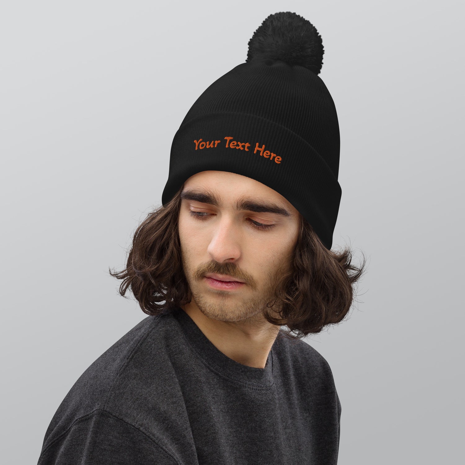 VOCE LINDX Pom‑Pom Beanie – Double‑Layer Knit, Recycled Blend, Soft &amp; Inclusive Winter Hat