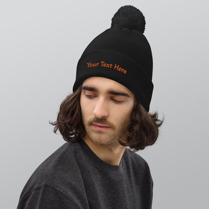 VOCE LINDX Pom‑Pom Beanie – Double‑Layer Knit, Recycled Blend, Soft &amp; Inclusive Winter Hat