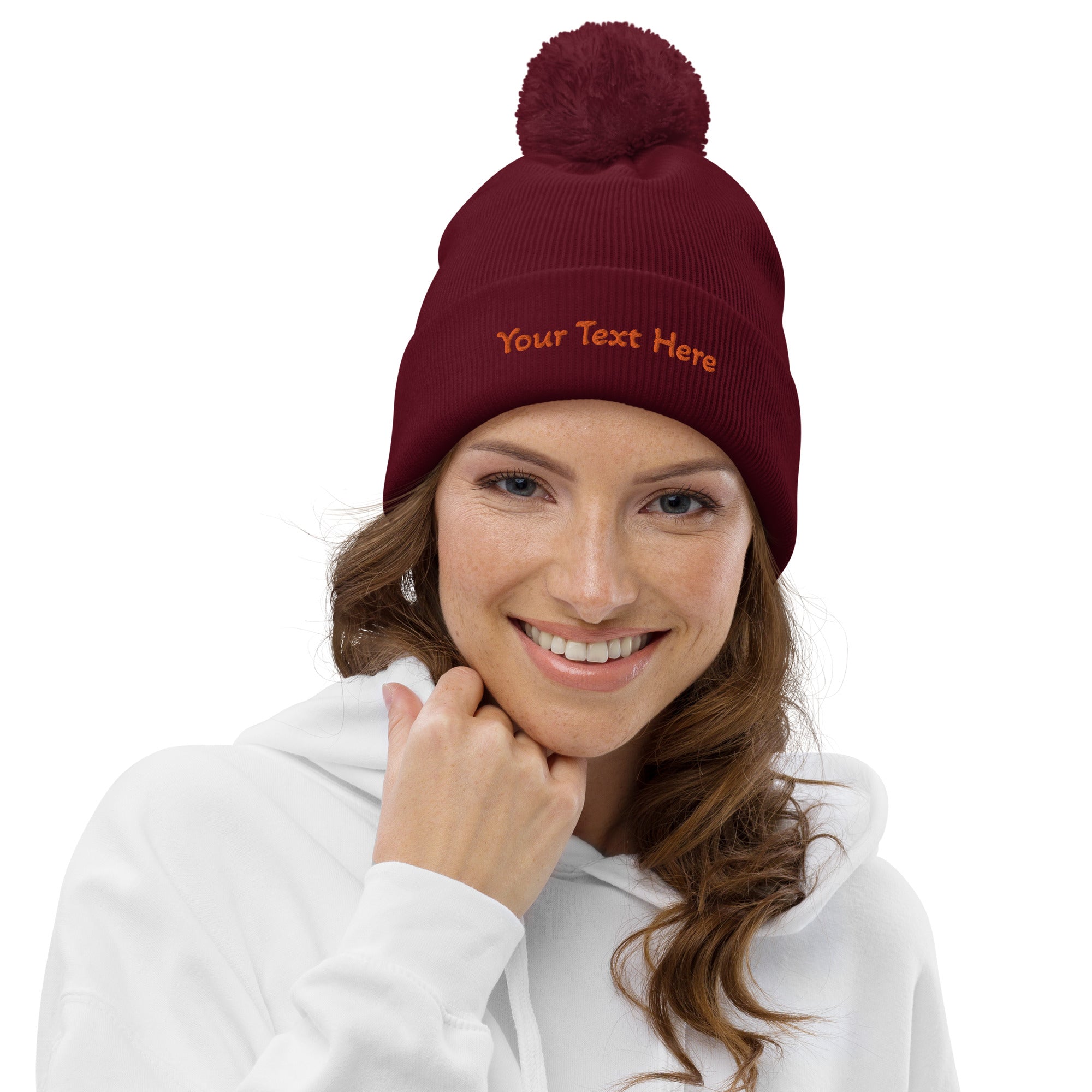 VOCE LINDX Pom‑Pom Beanie – Double‑Layer Knit, Recycled Blend, Soft &amp; Inclusive Winter Hat