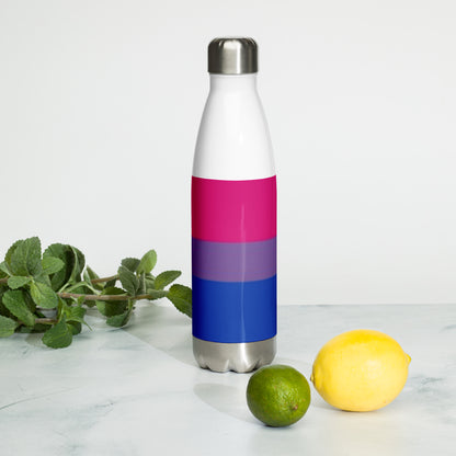 VOCE LINDX Bisexual Flag Stainless Steel Water Bottle – 500ml Double-Walled, Leak-Proof, Gloss Finish