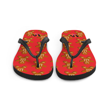 VOCE LINDX Christmas Cookies Flip‑Flops – Festive Design, Cushioned Sole &amp; Non‑Slip Grip – Seasonal Summer Footwear