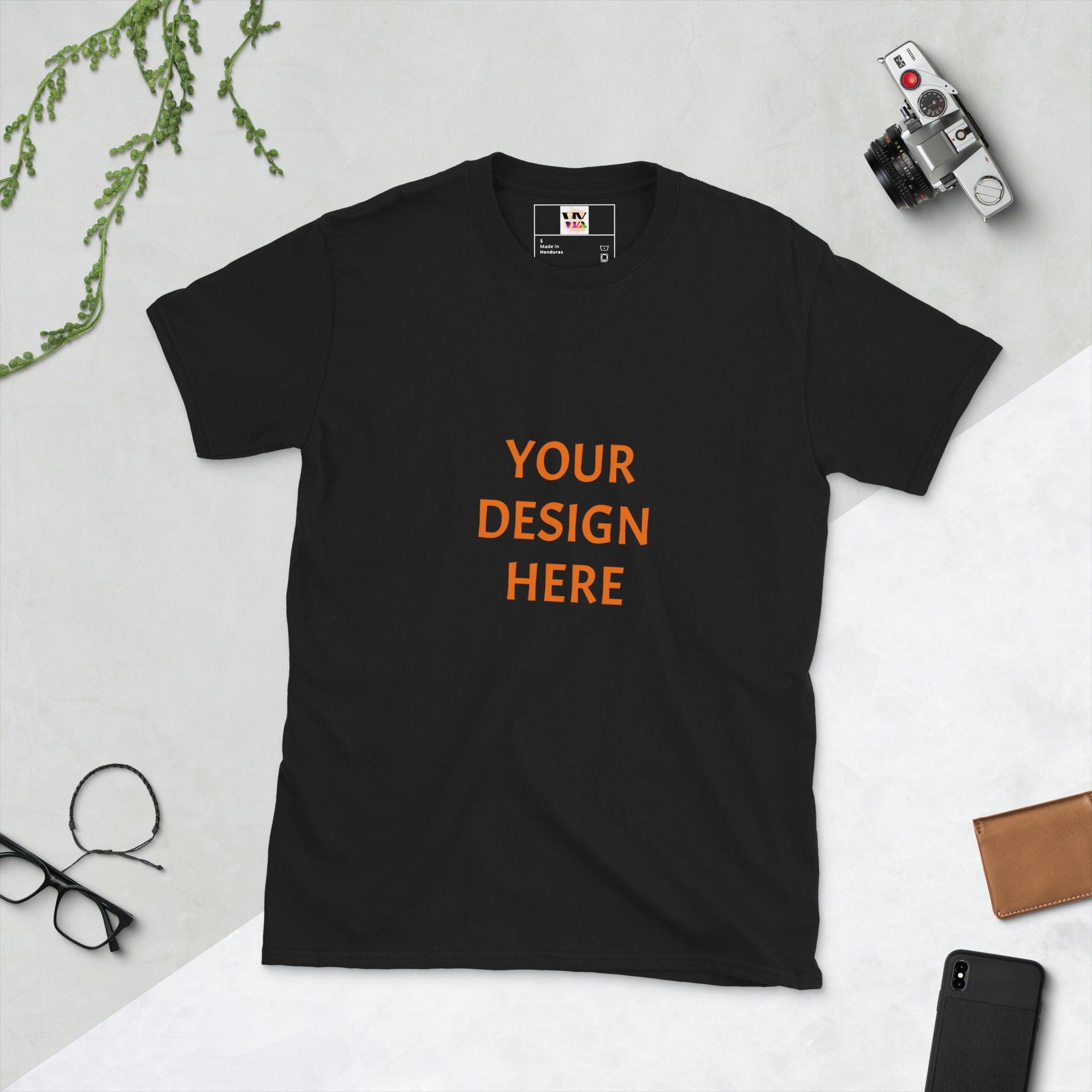 VOCE LINDX Short Sleeve All‑Genders Tee – Create Your Own Design – 100 % Cotton Jersey, Personalised &amp; Inclusive