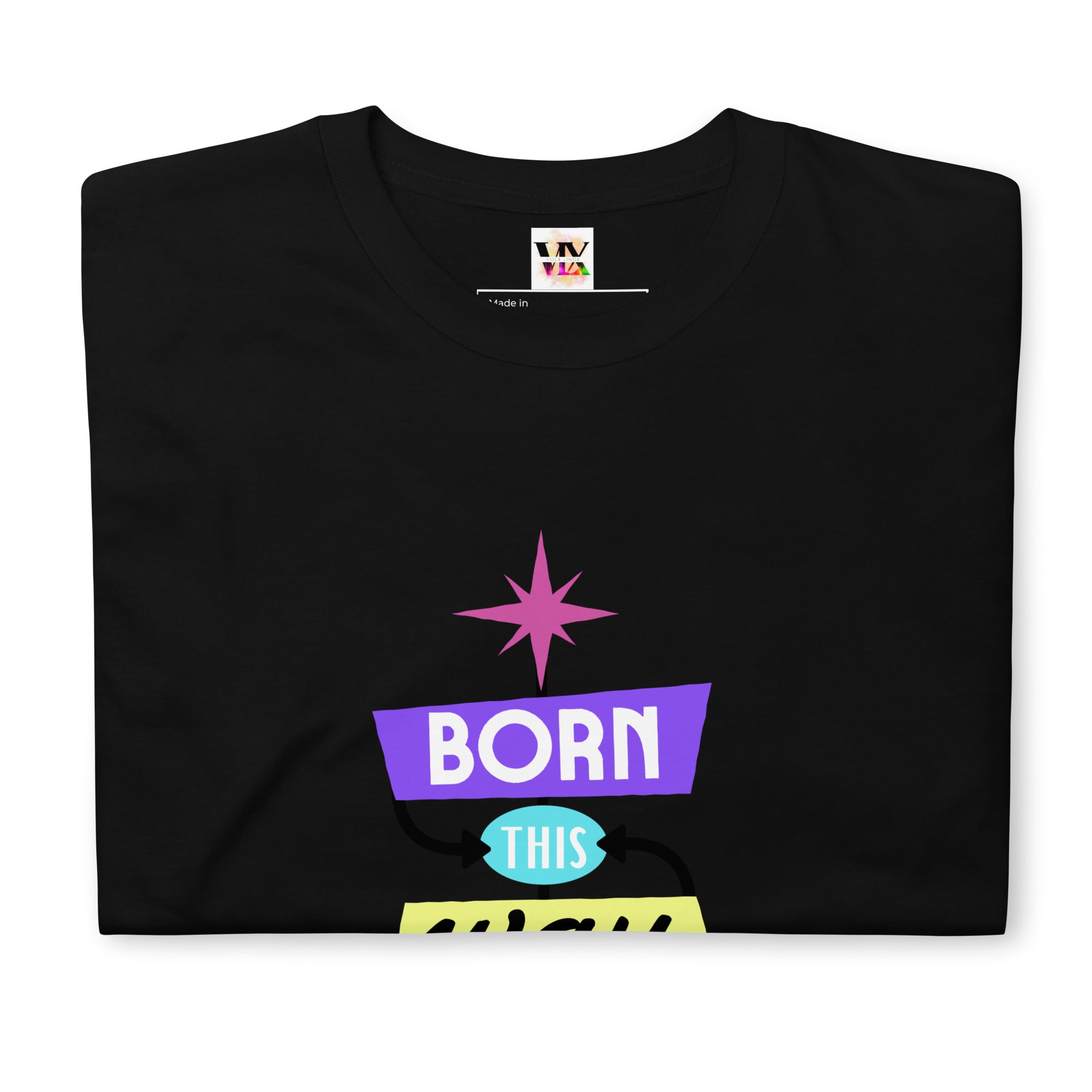Born This Way” Pride T-Shirt – 100% Cotton Softstyle Short Sleeve Tee | LGBTQIA+ Empowerment Design