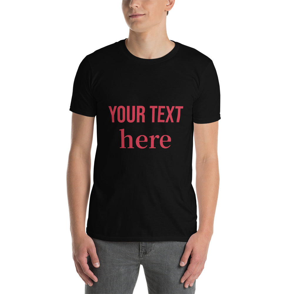 VOCE LINDX Short Sleeve Tee – Create Your Own Design – 100 % Cotton Jersey, Personalised &amp; Comfortable