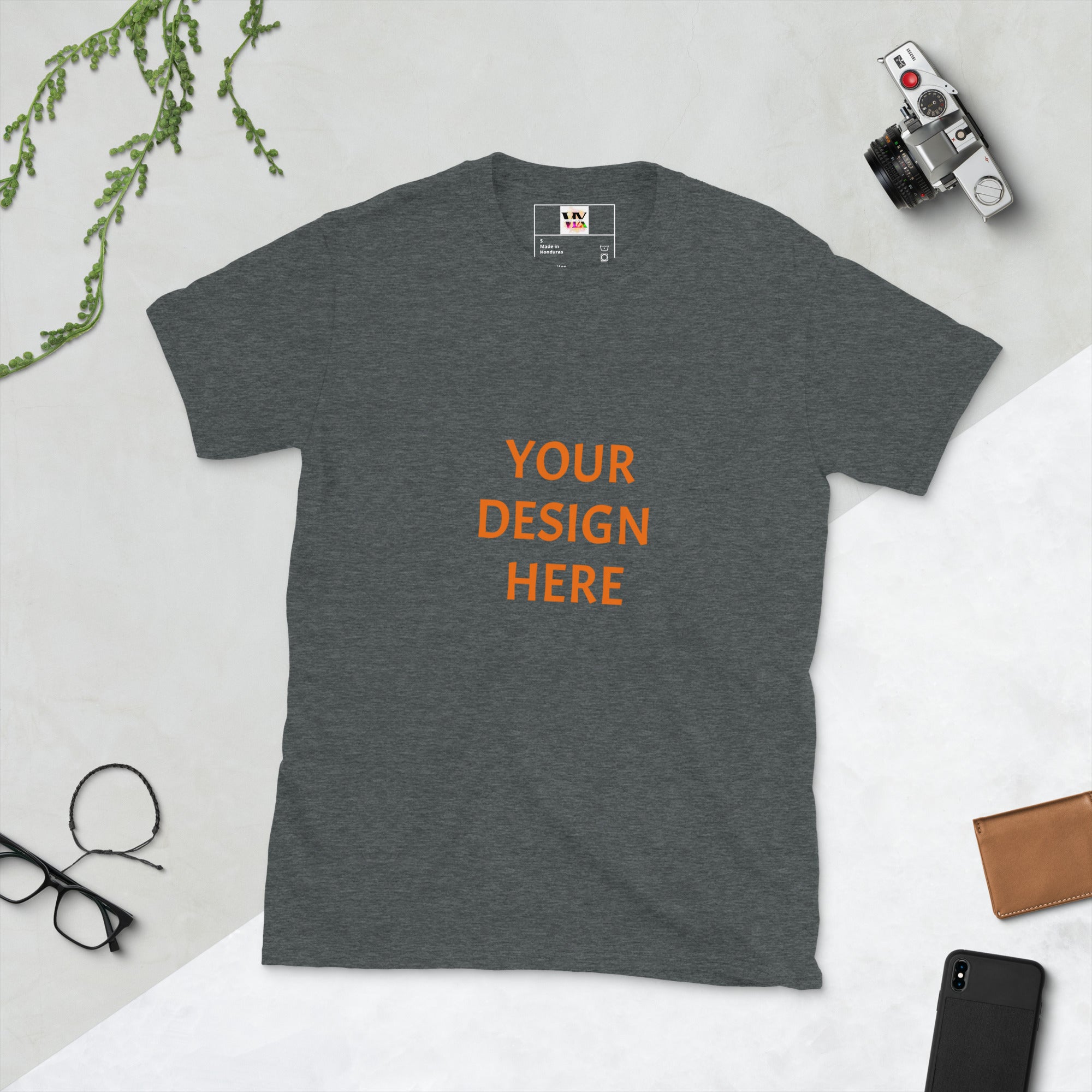 VOCE LINDX Short Sleeve All‑Genders Tee – Create Your Own Design – 100 % Cotton Jersey, Personalised &amp; Inclusive