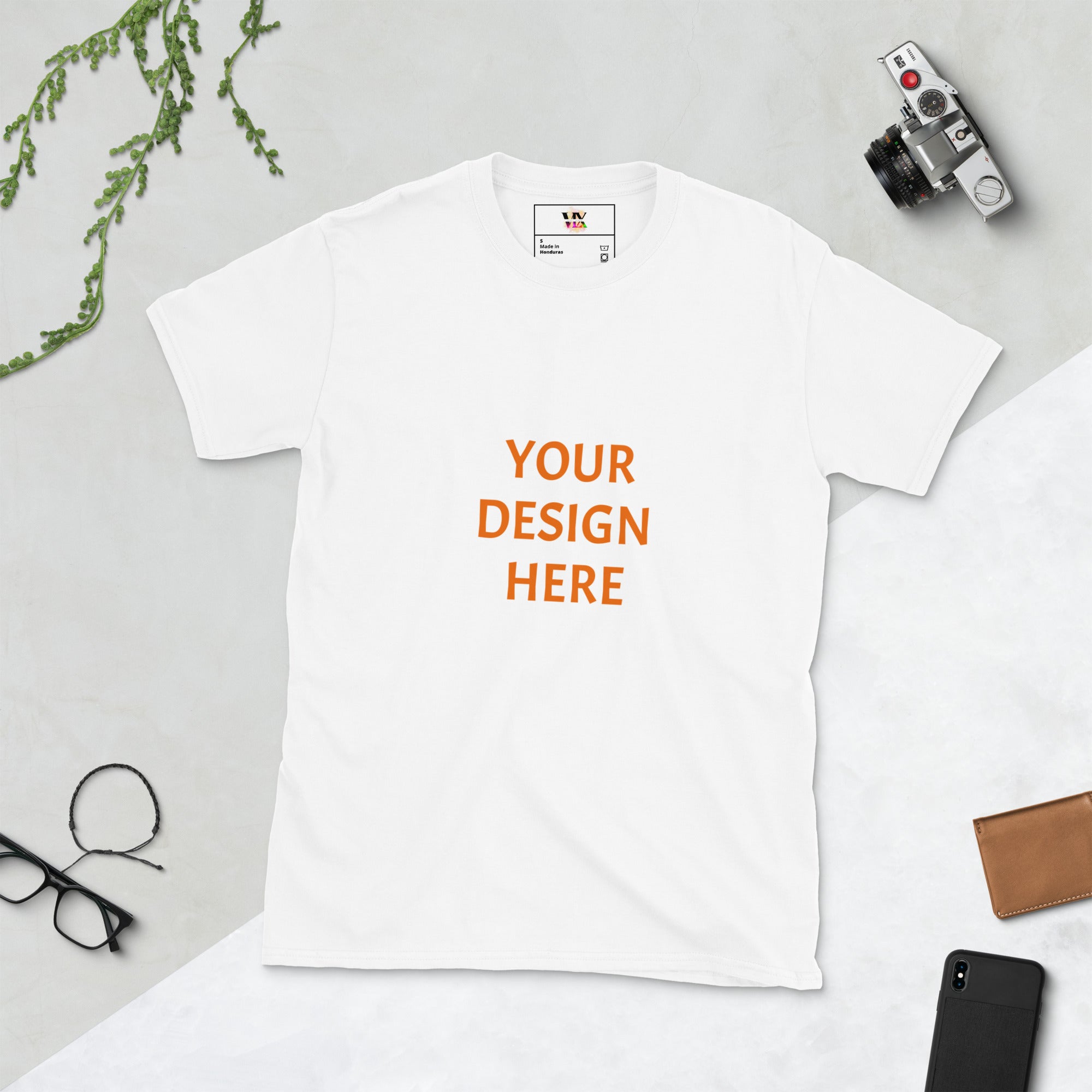 VOCE LINDX Short Sleeve All‑Genders Tee – Create Your Own Design – 100 % Cotton Jersey, Personalised &amp; Inclusive
