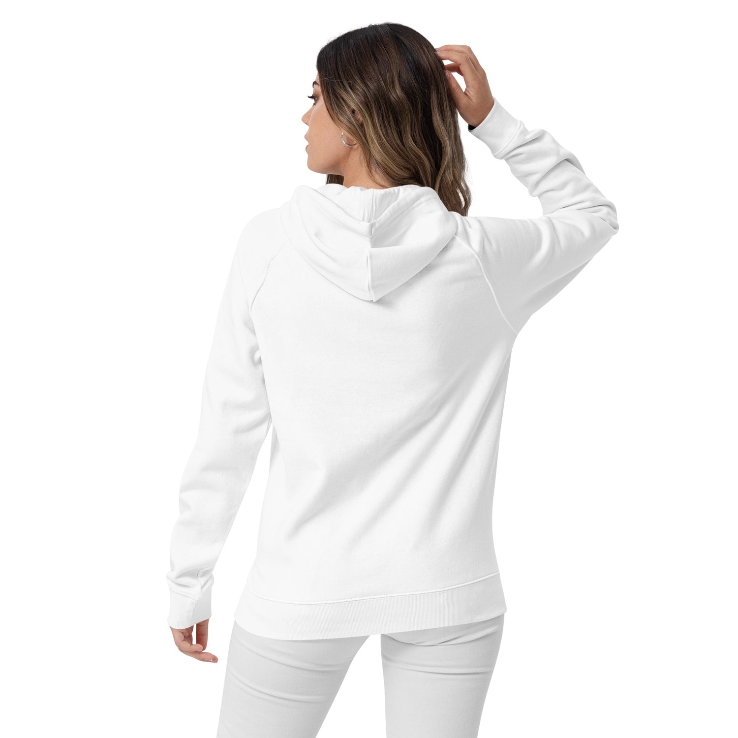 VOCE LINDX Eco Raglan Hoodie – Upload Your Photo or Design – Organic Cotton Comfort, Sustainable &amp; Customisable