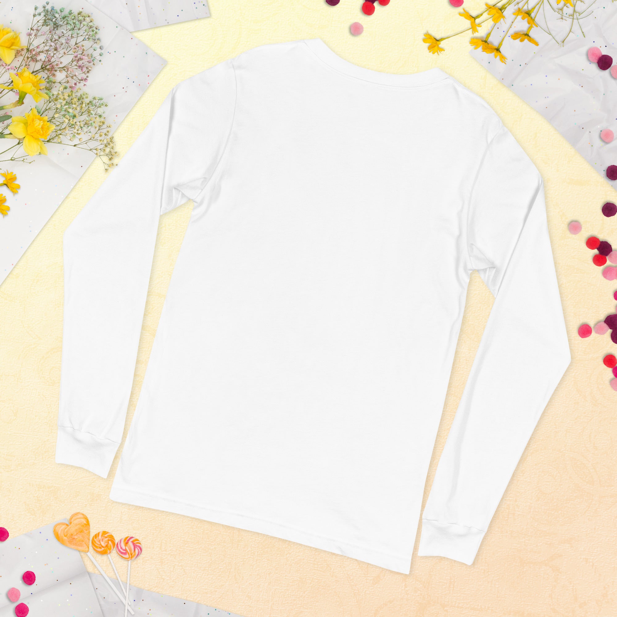 VOCE LINDX Long Sleeve Tee – Upload Your Photo or Design – 100% Cotton Jersey, Comfortable &amp; Customisable