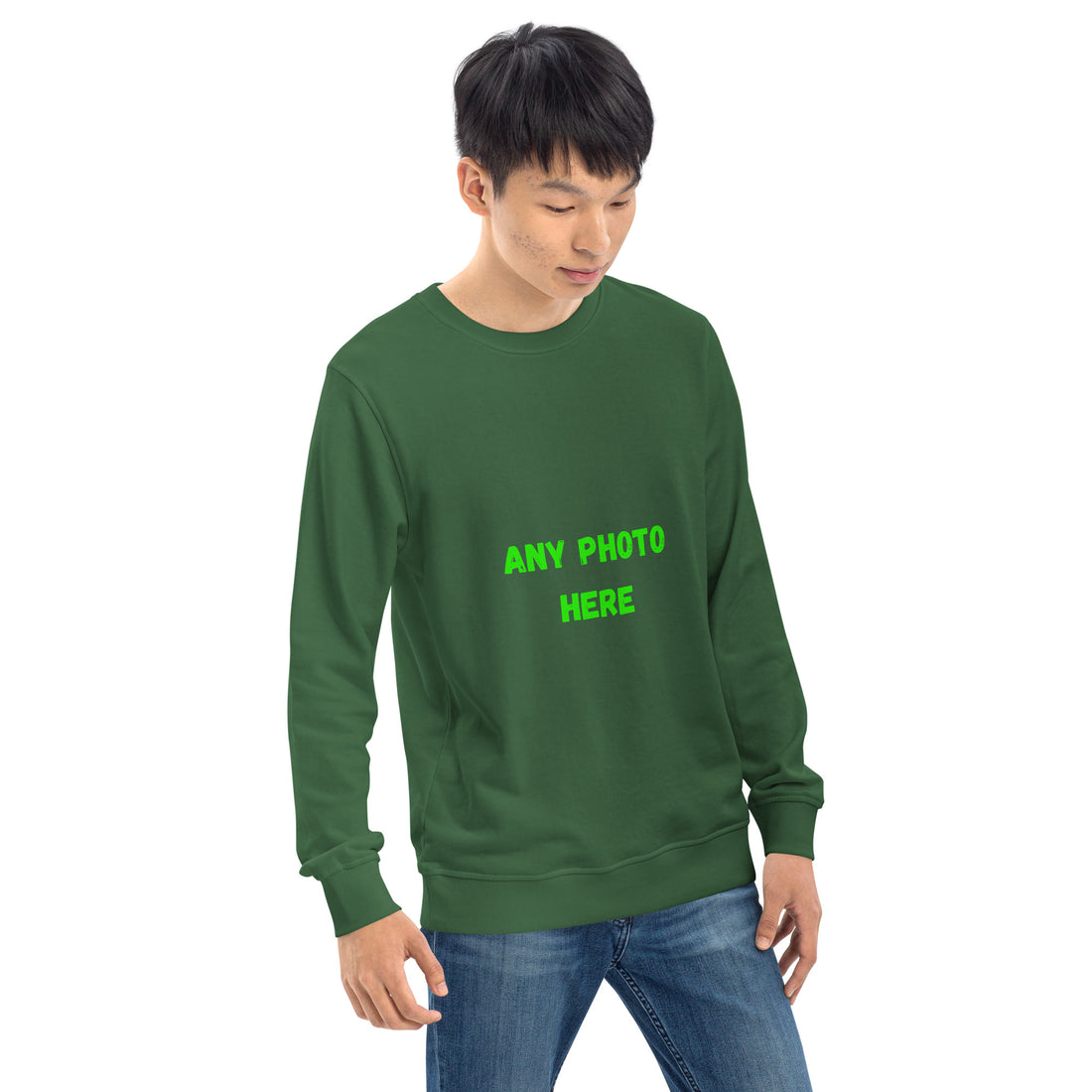 Organic Cotton Sweatshirt - Mid-Weight Relaxed Fit, Crew Neck, Sustainable